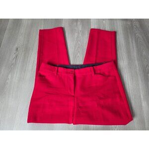 Talbots Bright Red Hampshire Ankle Dress Pants Womens 10p